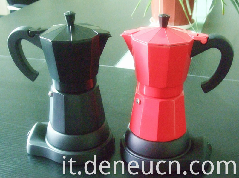 All alluminio caffè elettrico dieci corna colori 6cups macchina da caffè jk41401 (221)